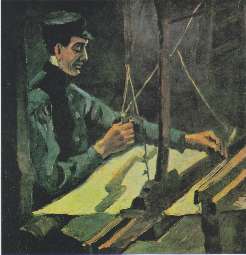 Right-Turning Weaver (Half-Figure) - Vincent van Gogh