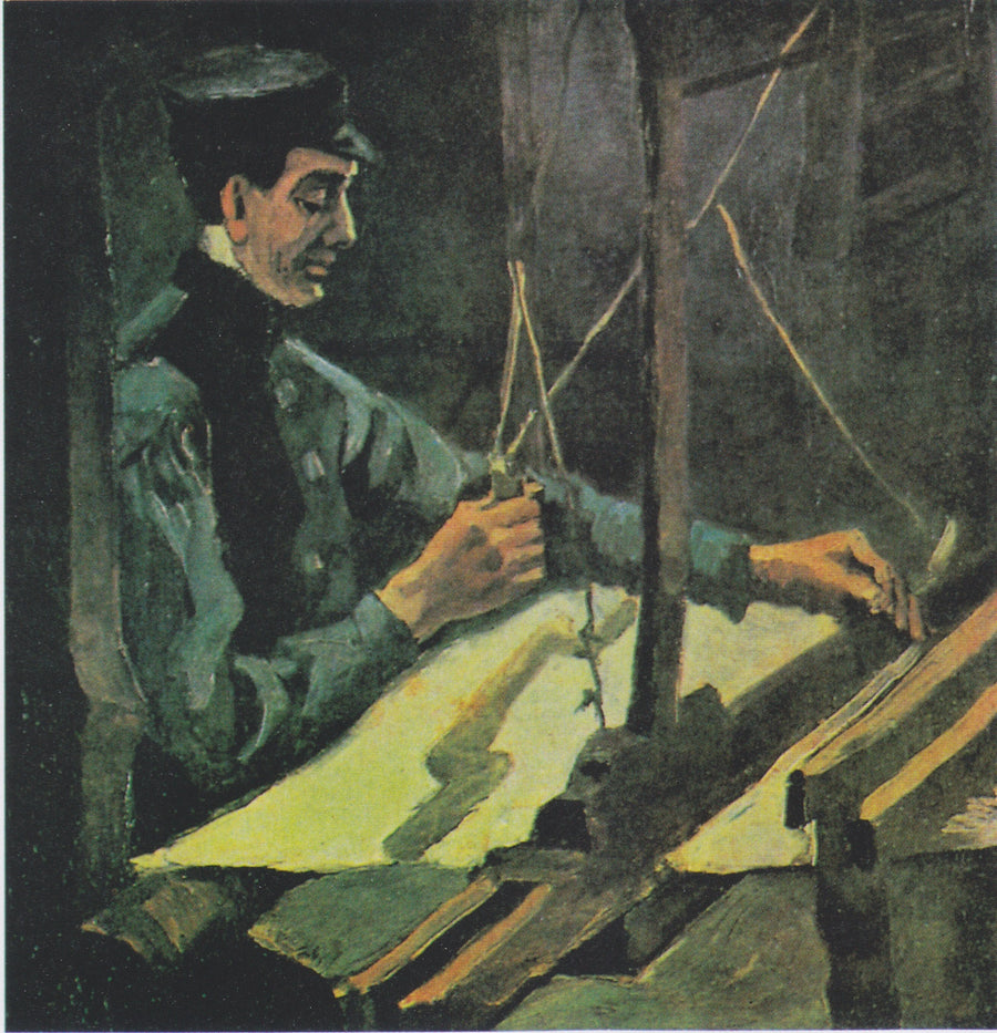 Right-Turning Weaver (Half-Figure) - Vincent van Gogh