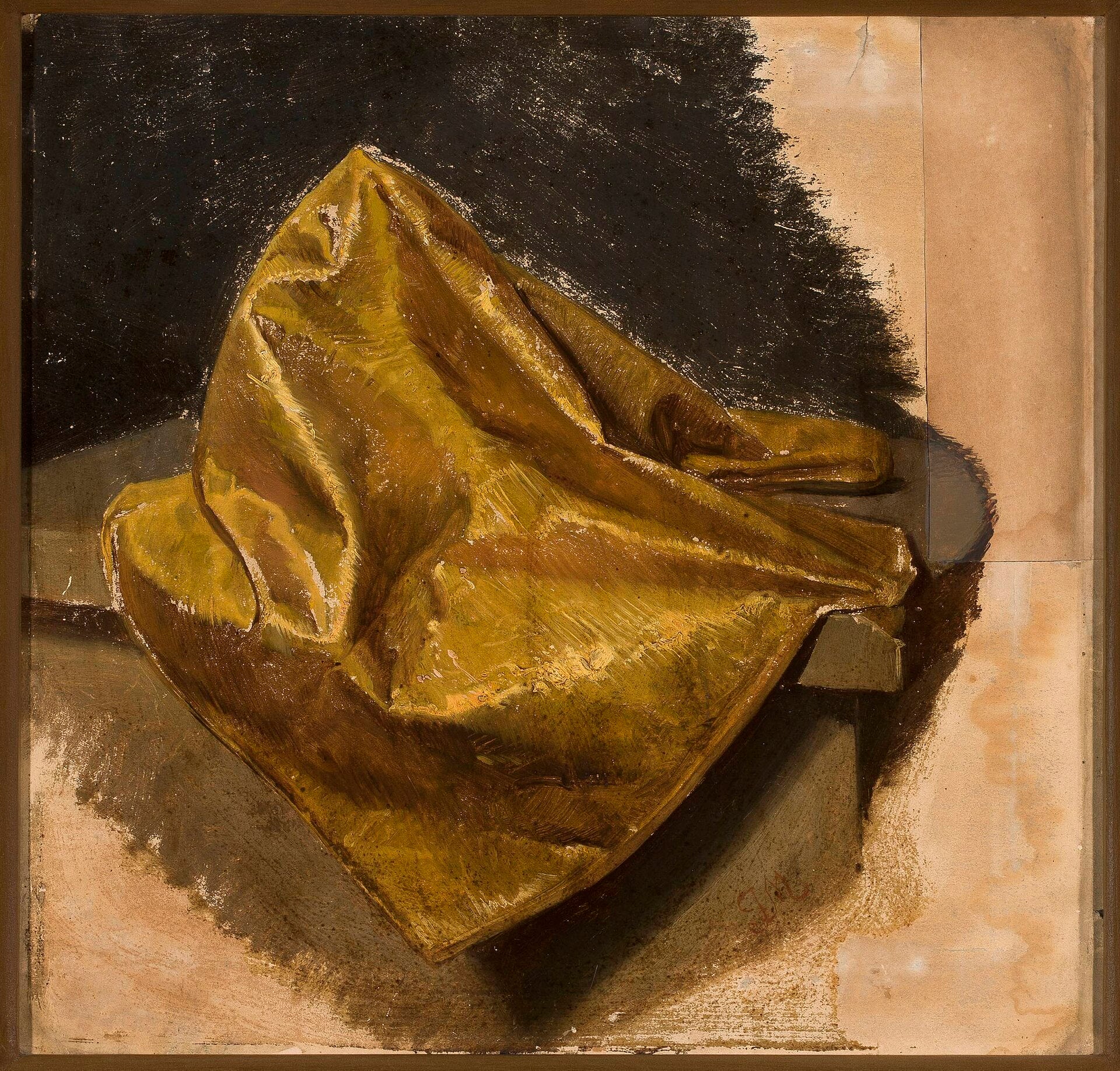 Gold fabric, étude for masculine attire - Jan Matejko