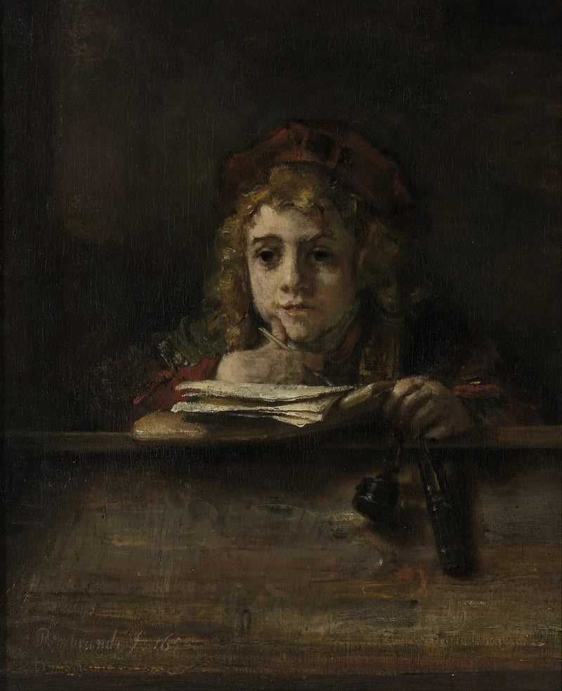 Titus at his desk - Rembrandt