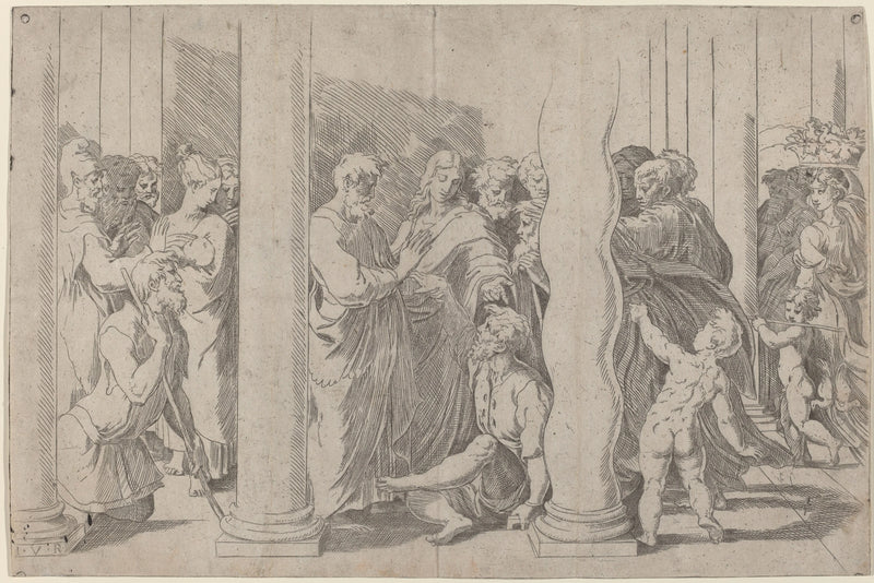 Saints Peter and John at the Beautiful Gate - Raphael Sanzio