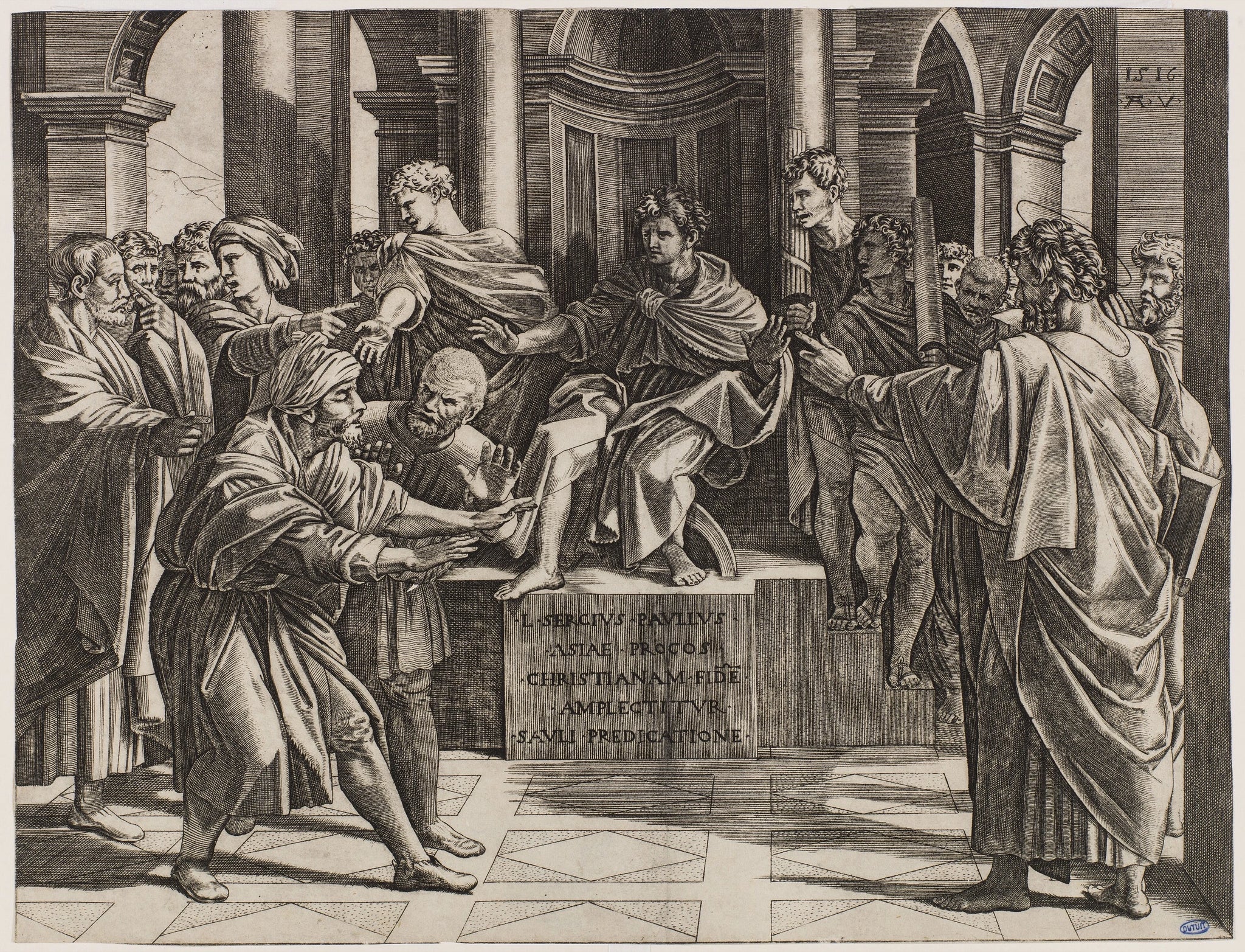 La conversion du proconsul - Raphaël Sanzio - Réproduction huile sur toile