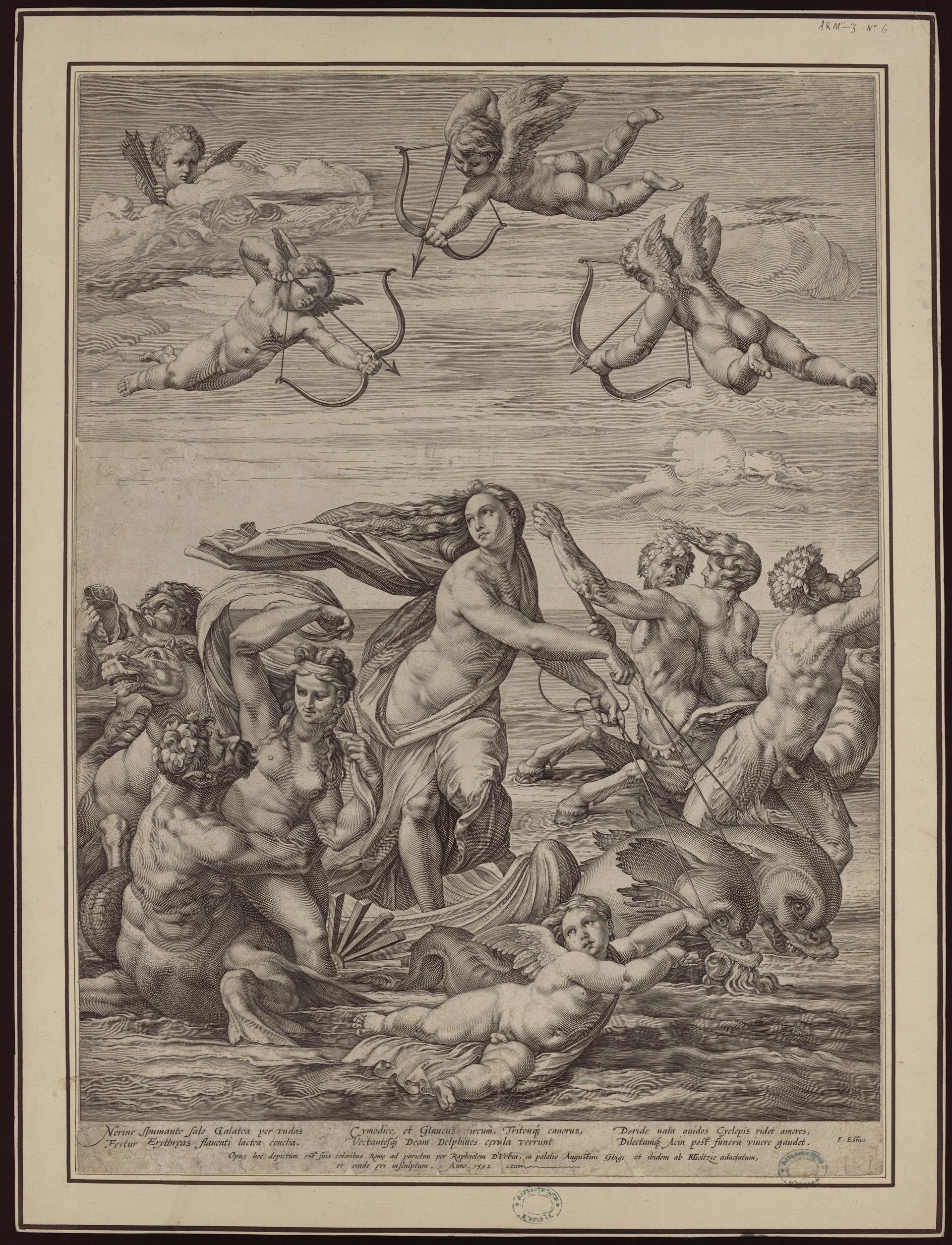 Galatée - Raphaël Sanzio - Réproduction huile sur toile