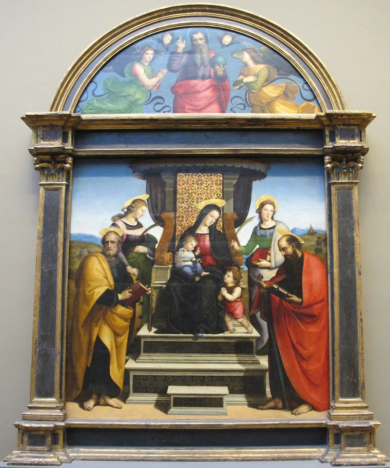 The Virgin and Child Enthroned with Saints - Raphael Sanzio