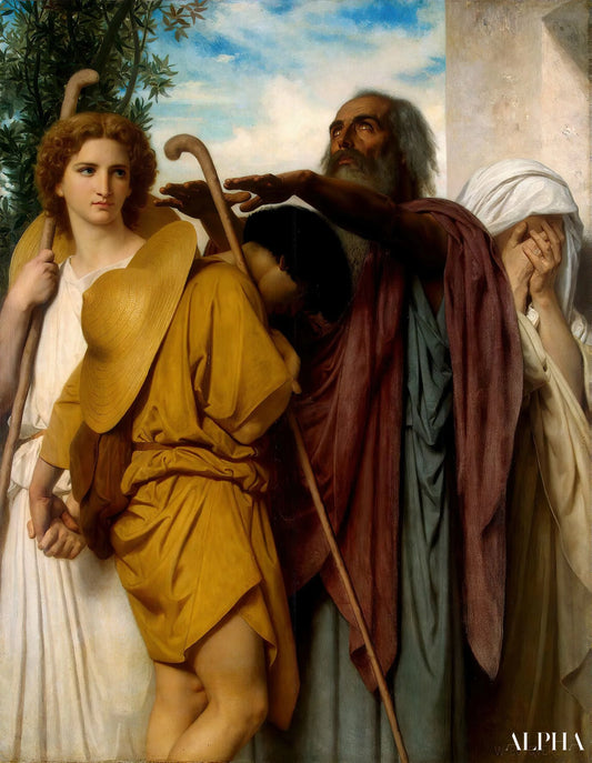 Tobias disant au revoir à son père - William Bouguereau Reproductions de tableaux à la peinture à l’huile