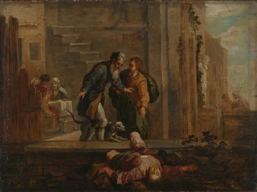 Tobie et l'Israélite mort (d'après Domenico Fetti) - David Teniers the Younger