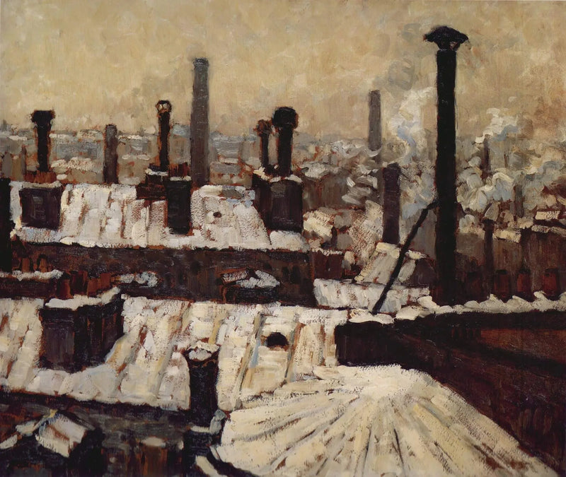 Rooftops Under Snow, Paris - Gustave Caillebotte