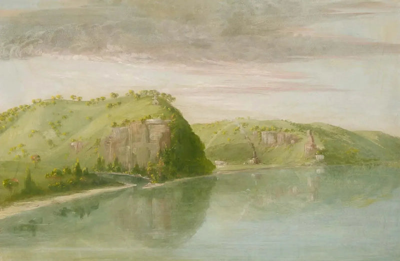 Dubuque's Grave, Upper Mississippi - George Catlin