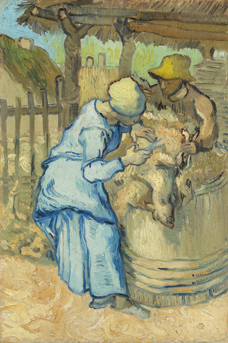 The Sheep Shearer (after Millet) - Vincent van Gogh