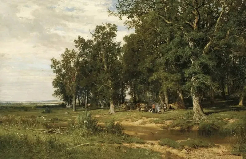 Mowing in an oak forest - Ivan Chichkine