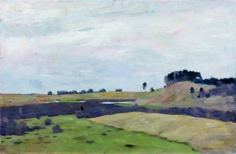 Les Champs, peinture de Isaac Levitan