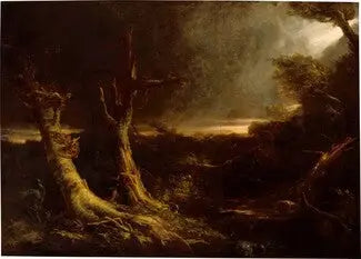 Tornade dans une forêt américaine - Thomas Cole