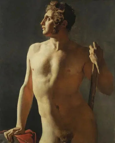 Torso (half-figure painted) - Jean-Auguste-Dominique Ingres