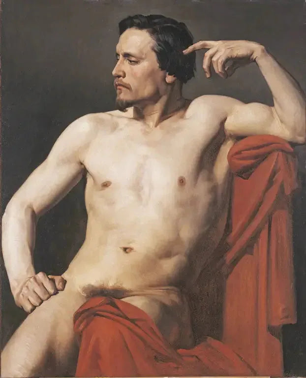 Torso or half-figure painted - Bouguereau