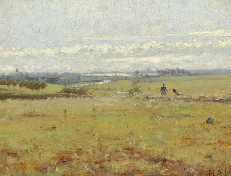 Early morning in a peat bog. - H. A. Brendekilde