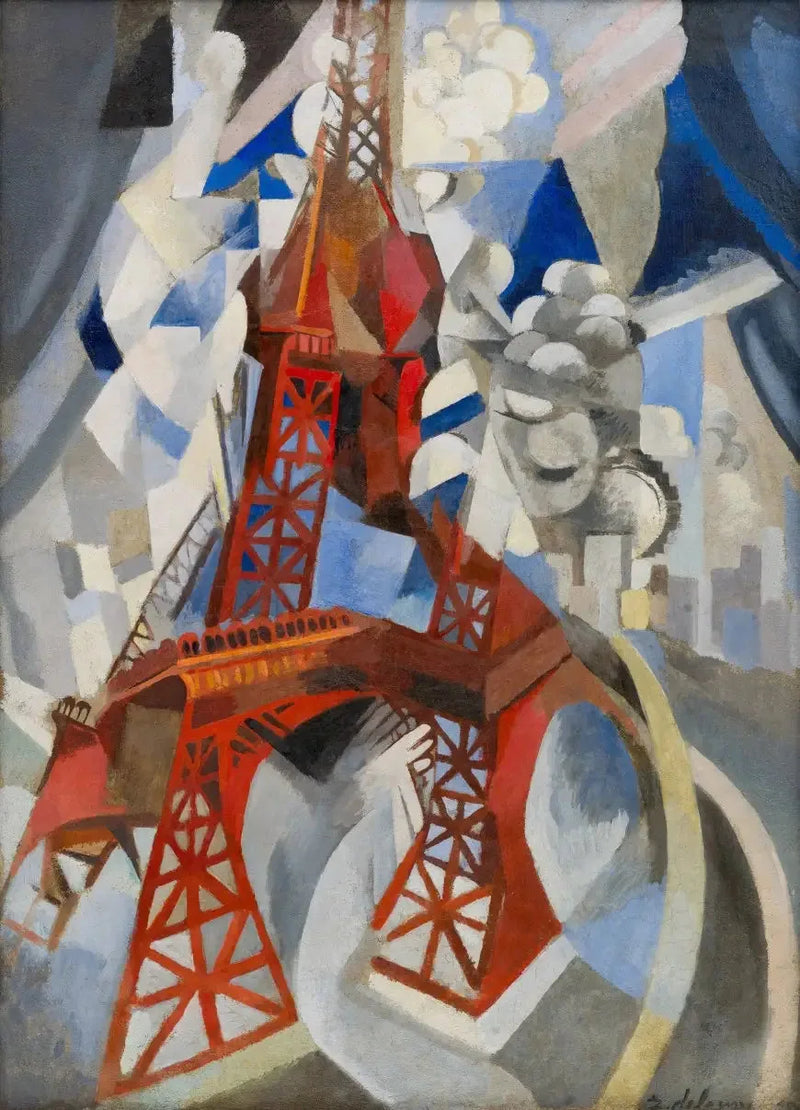Red Eiffel Tower - Robert Delaunay