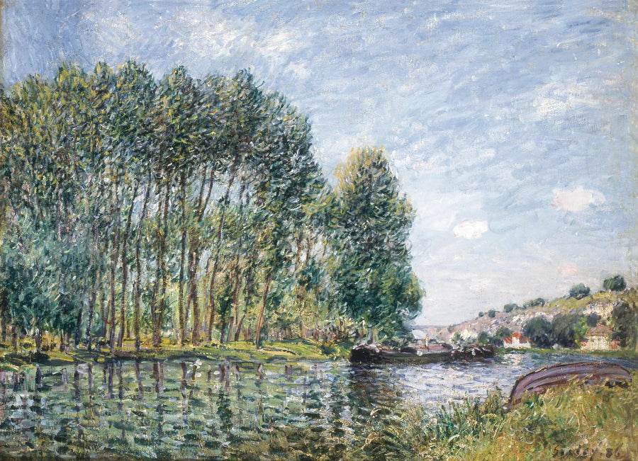 Turning of the Loing at Moret - Alfred Sisley