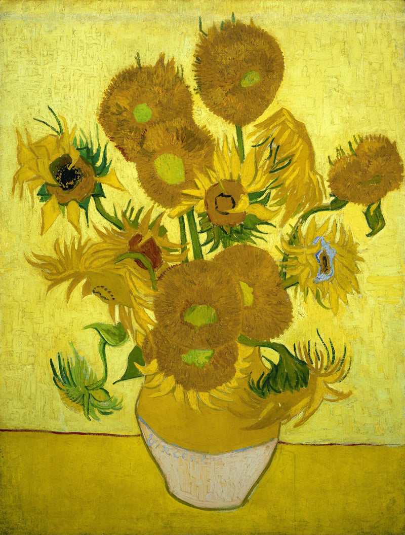 Still Life: Vase with Fifteen Sunflowers - Vincent van Gogh