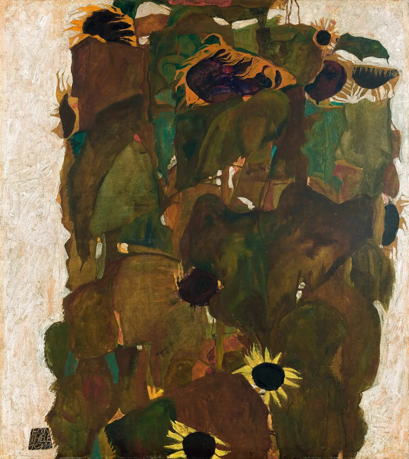 Sunflowers I - Egon Schiele