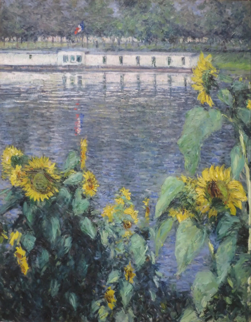 Sunflowers along the Seine - Gustave Caillebotte