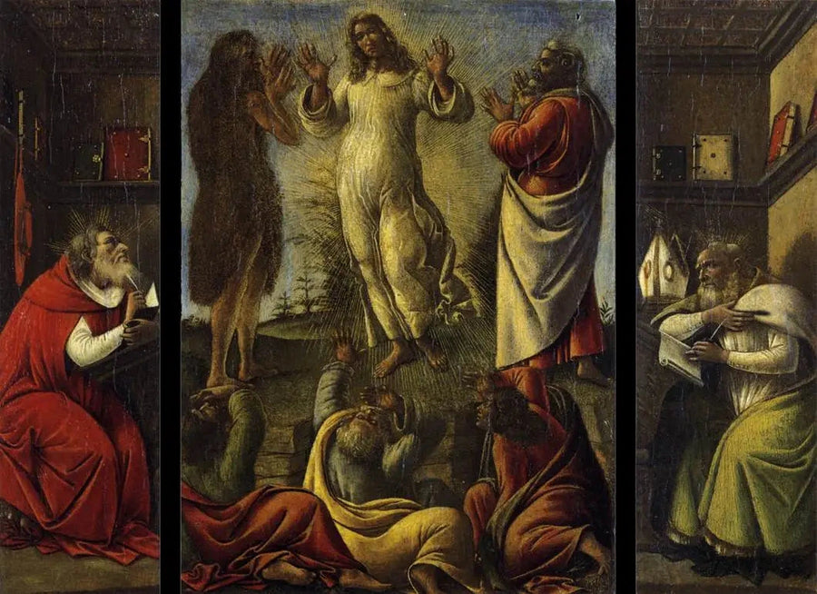 The Transfiguration, Saint Jerome and Saint Augustine - Sandro Botticelli