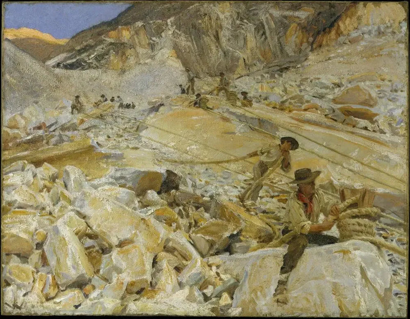 Transport of Marble from the Quarries at Carrara - John Singer Sargent