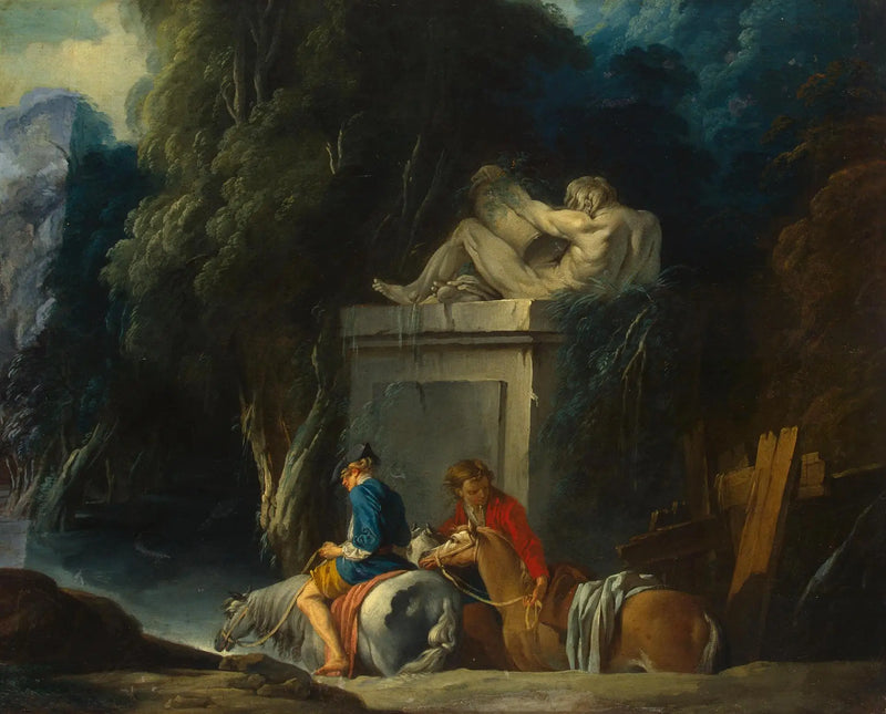 Crossing the ford - François Boucher