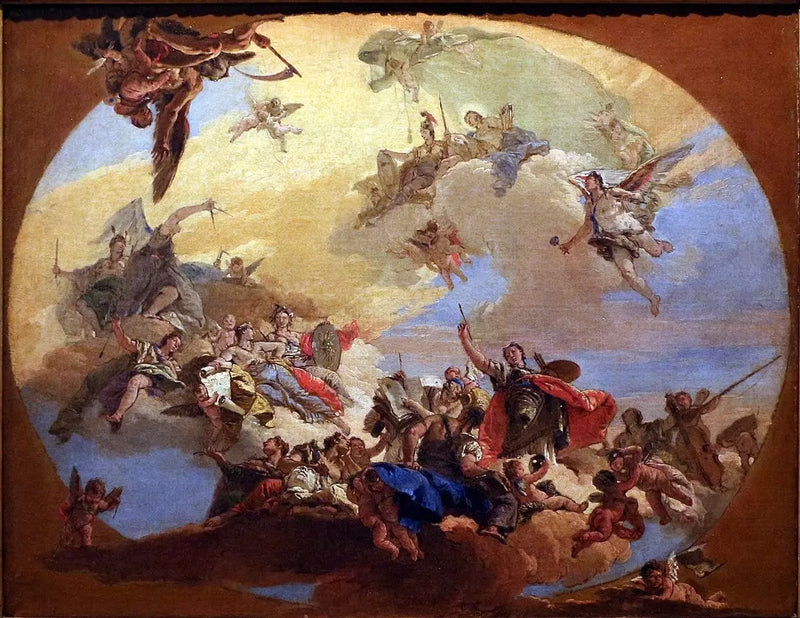 Triumph of the Arts - Giovanni Battista Tiepolo