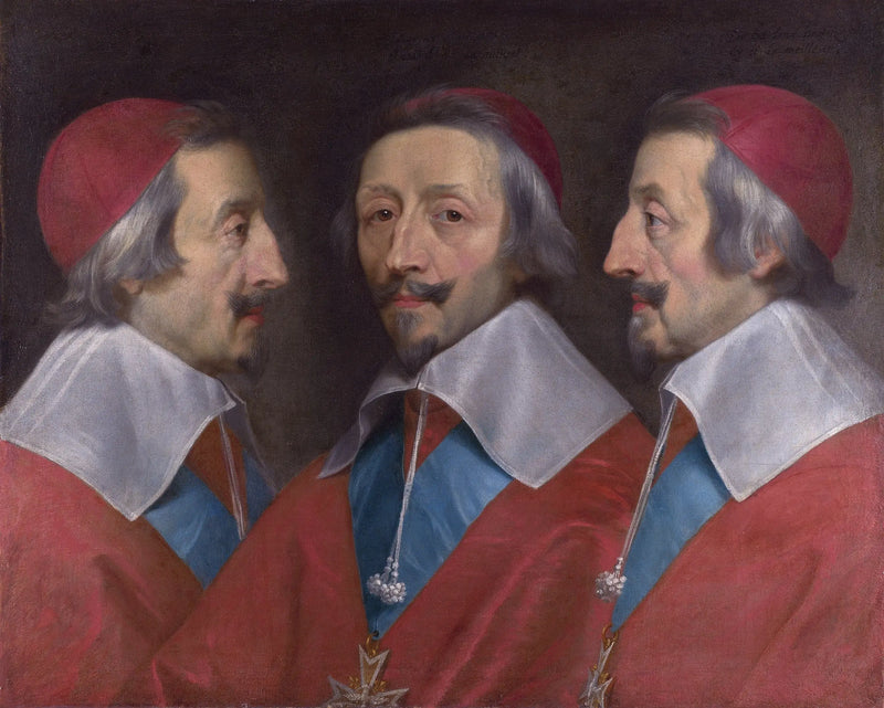Triple Portrait of Cardinal Richelieu - Philippe de Champaigne