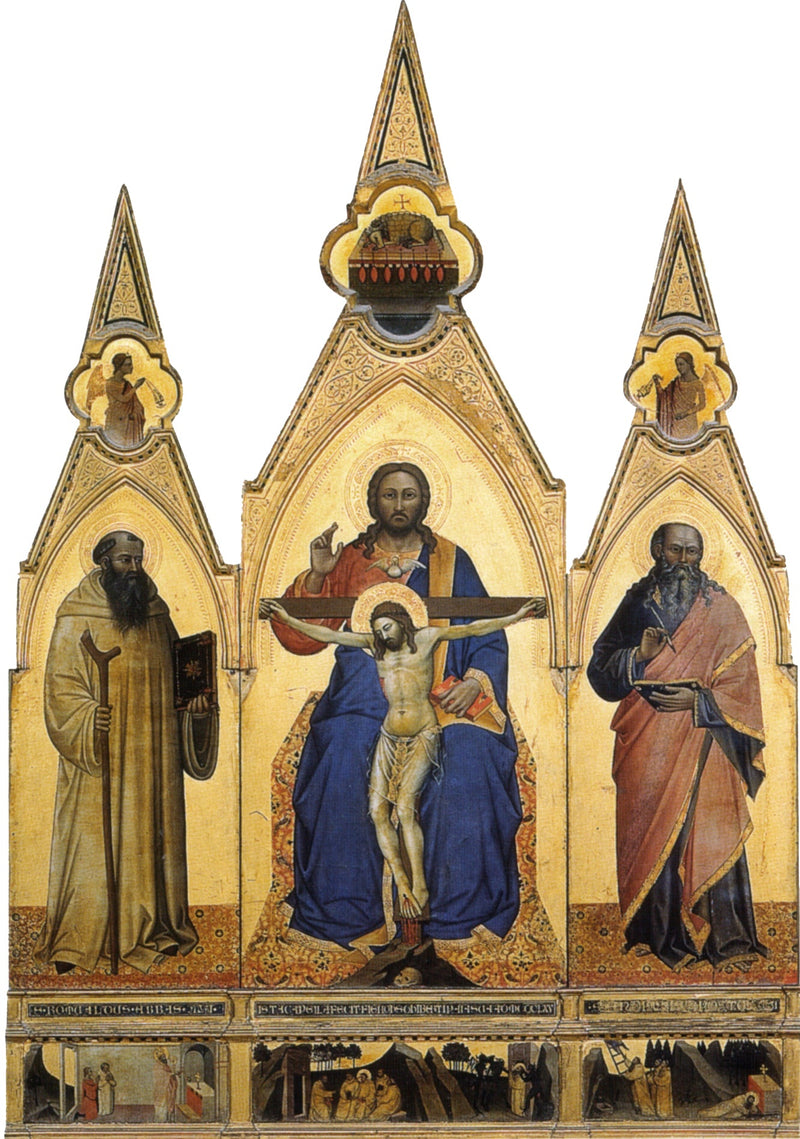 Triptych of the Throne of Grace - Nardo di Cione
