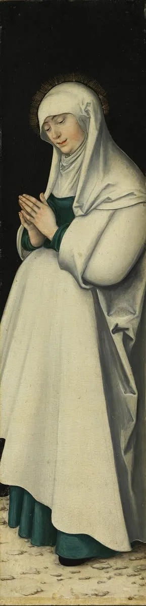 Triptych of the Crucifixion: The Virgin in Prayer - Lucas Cranach the Elder