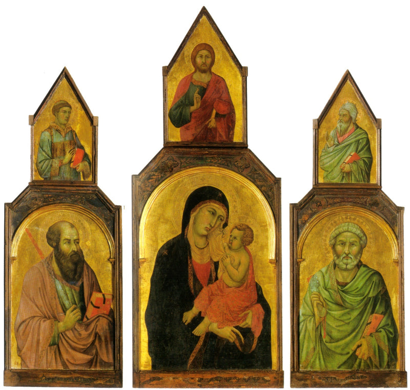 Triptych of the Virgin and Child and Saints Peter and Paul - Ugolino di Nerio