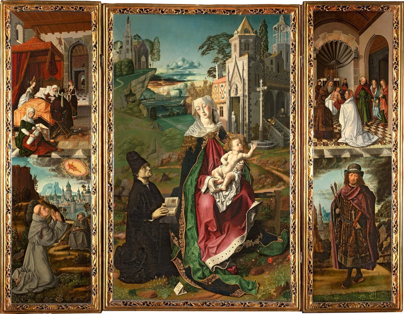 Triptych of the Virgin of Montserrat - Bartolomé Bermejo