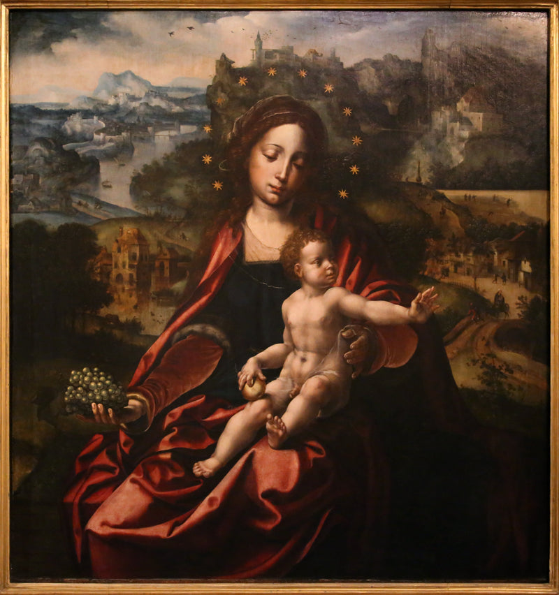 Triptyque de Lucques : La Vierge à l'Enfant - Maarten van Heemskerck