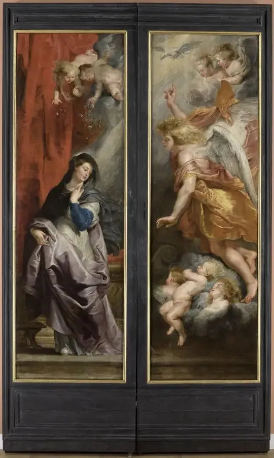 Triptych of Saint Stephen: Annunciation - Peter Paul Rubens