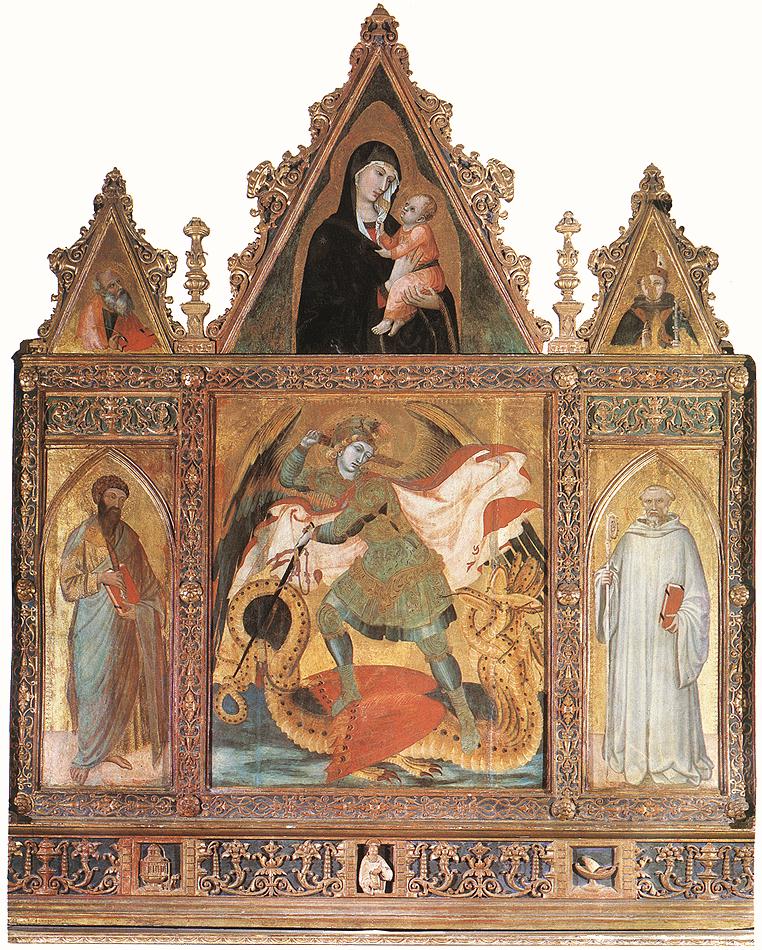 Triptych of San Michele - Ambrogio Lorenzetti