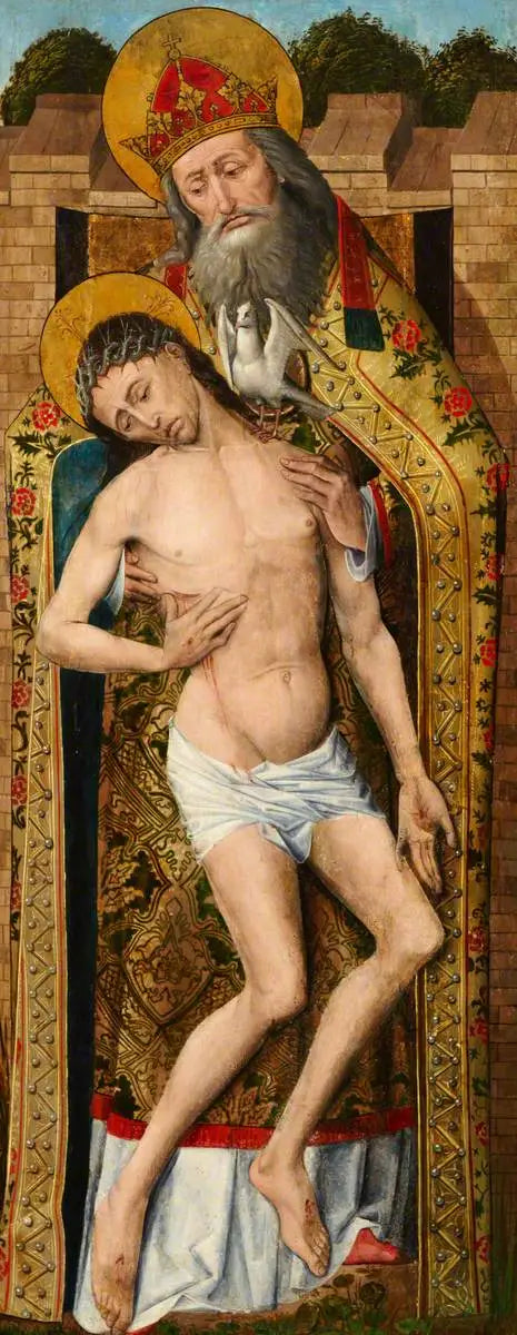 Weston Triptych (Christ) (triptych, right wing, exterior) - Rogier van der Weyden