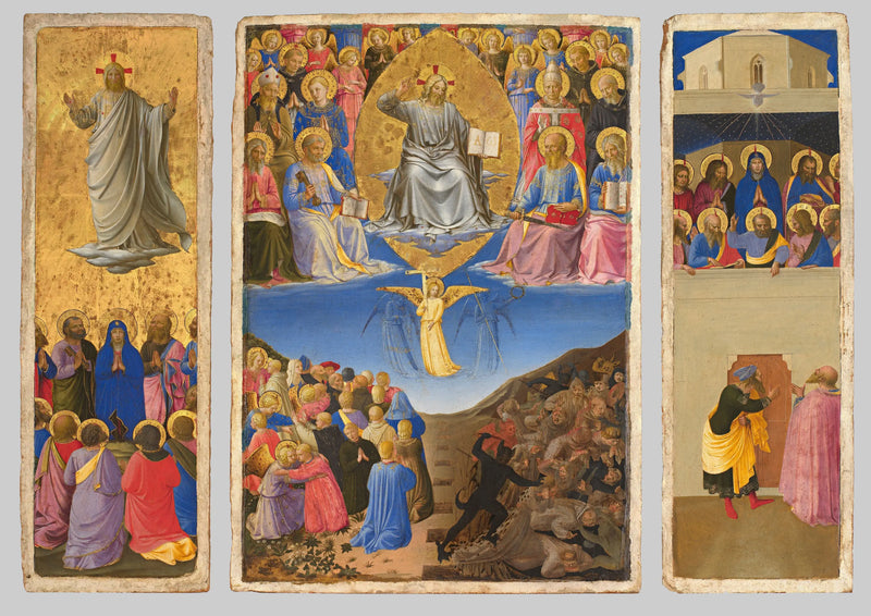 Triptych of the Last Judgment, Ascension and Pentecost - Fra Angelico