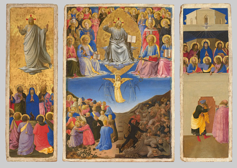 Triptych of the Last Judgment, Ascension and Pentecost - Fra Angelico