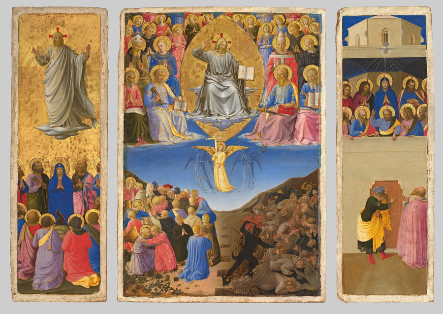 Triptych of the Last Judgment, Ascension and Pentecost - Fra Angelico