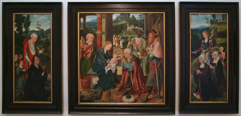 Triptych representing the Adoration of the Magi - Joos van Cleve