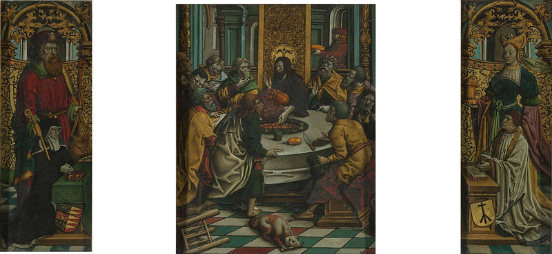 Triptych representing the Last Supper and the donors - Jacob Cornelisz van Oostsanen