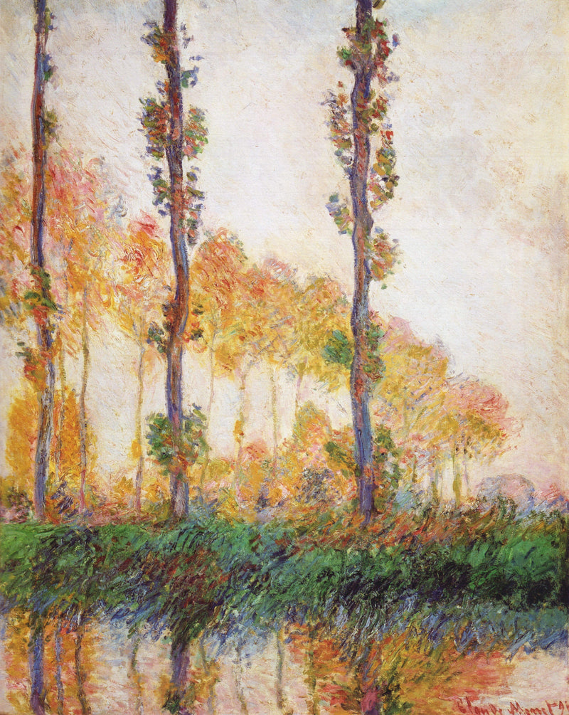 The Three Trees, Autumn - Claude Monet