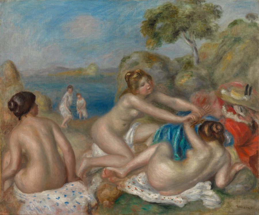 Three Bathers with a Crab - Pierre-Auguste Renoir
