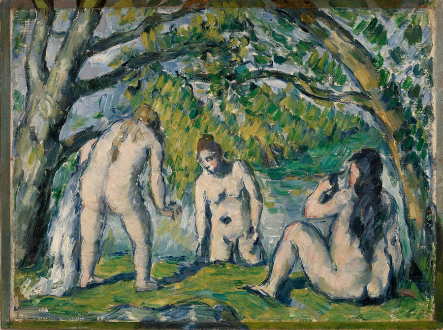 Three Bathers - Paul Cézanne