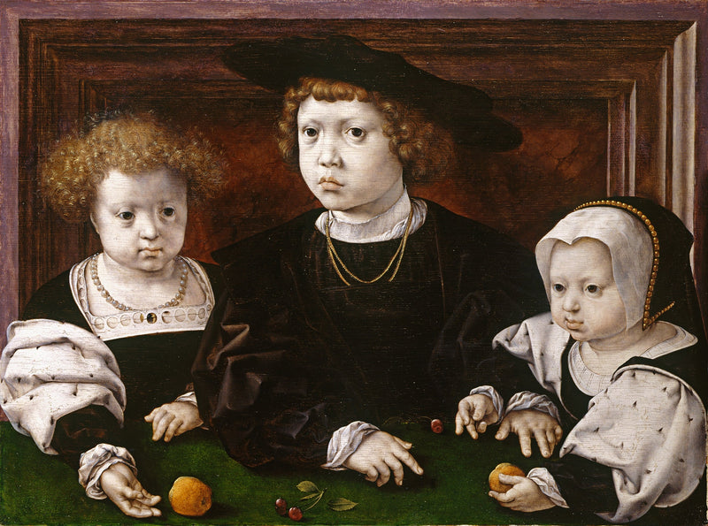 Three Children of King Christian II of Denmark - Jan Gossaert