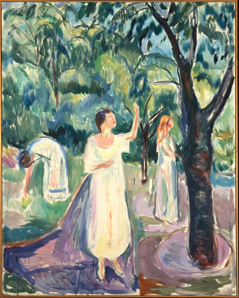 Three Women in the Garden - Edvard Munch