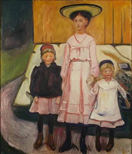 Three Girls at Åsgårdstrand - Edvard Munch