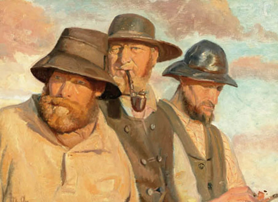Three fishermen from Skagen. -Michael Peter Ancher