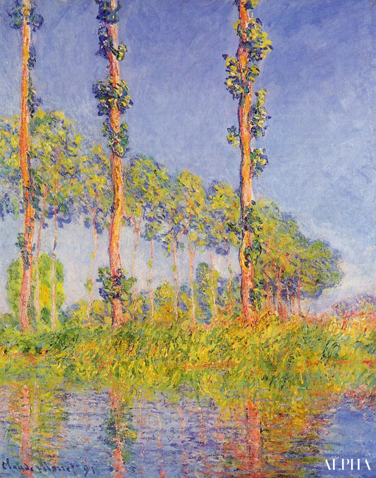 Trois Peupliers, effet d'automne - Claude Monet - Reproductions de tableaux et peintures haut de gamme